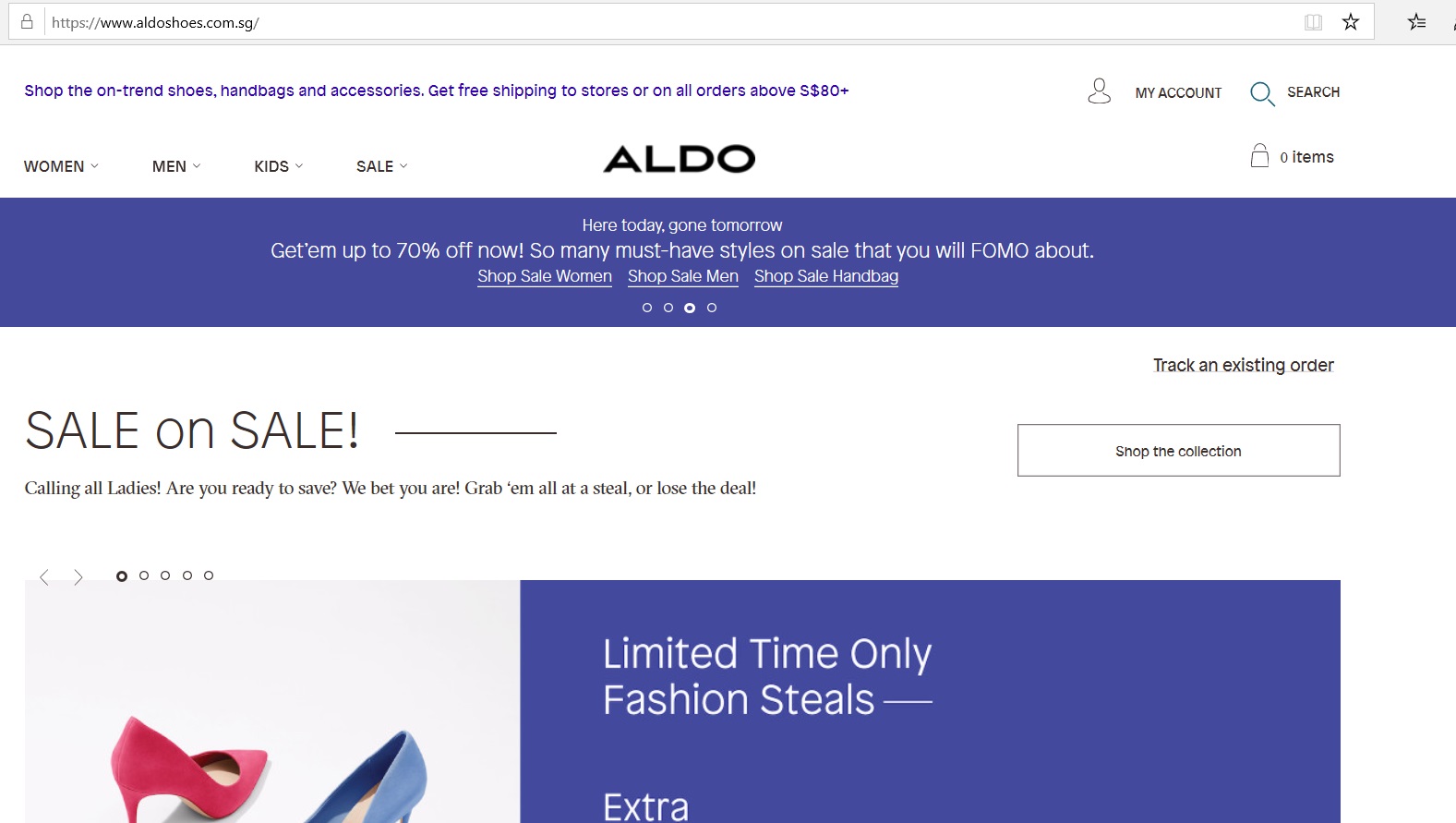 Aldo Sale, Promotion & Discounts January 2024
